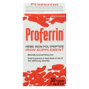 Proferrin Iron Supplement 30 Tablets