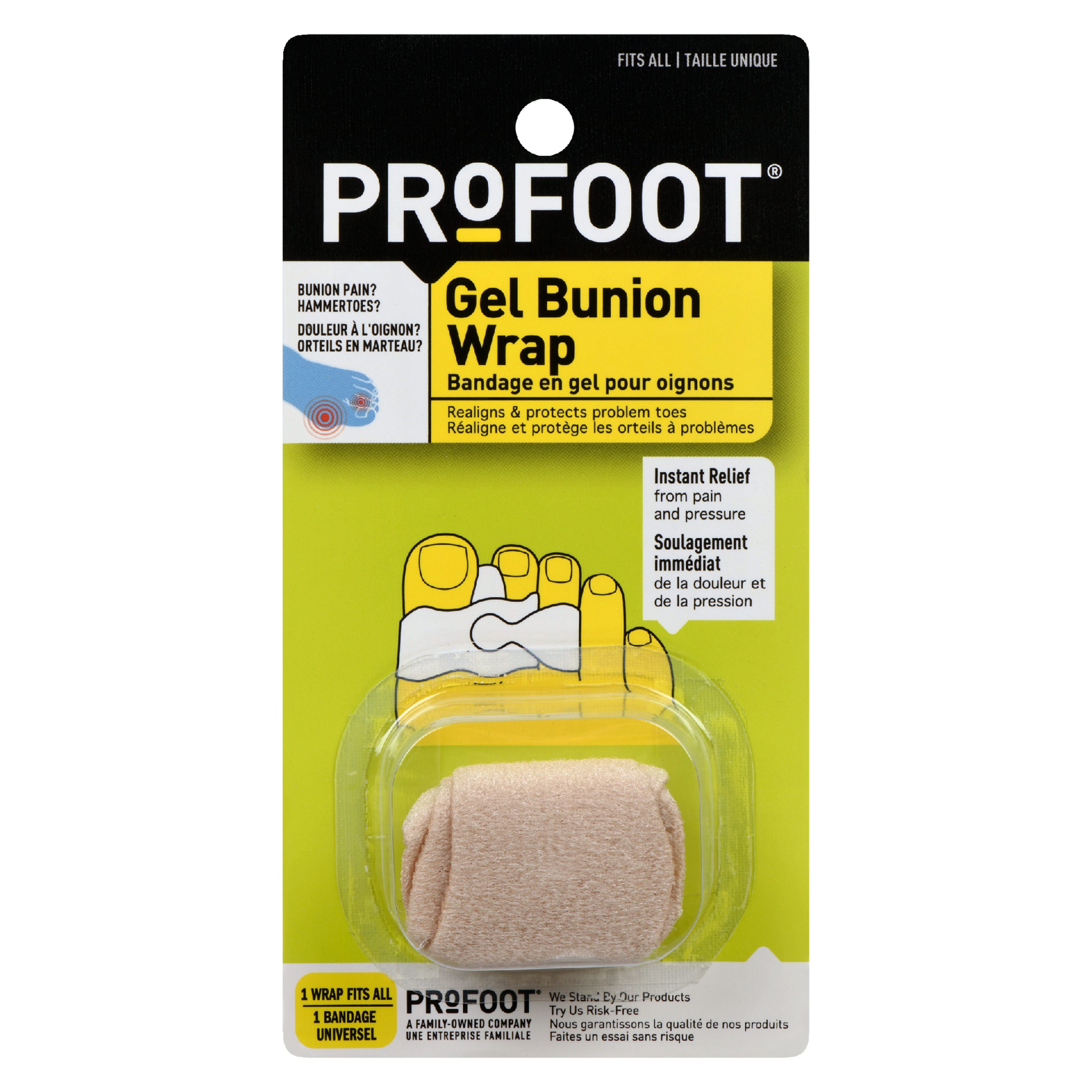 PROFOOT Gel Bunion Wrap 1 Wrap Fits All
