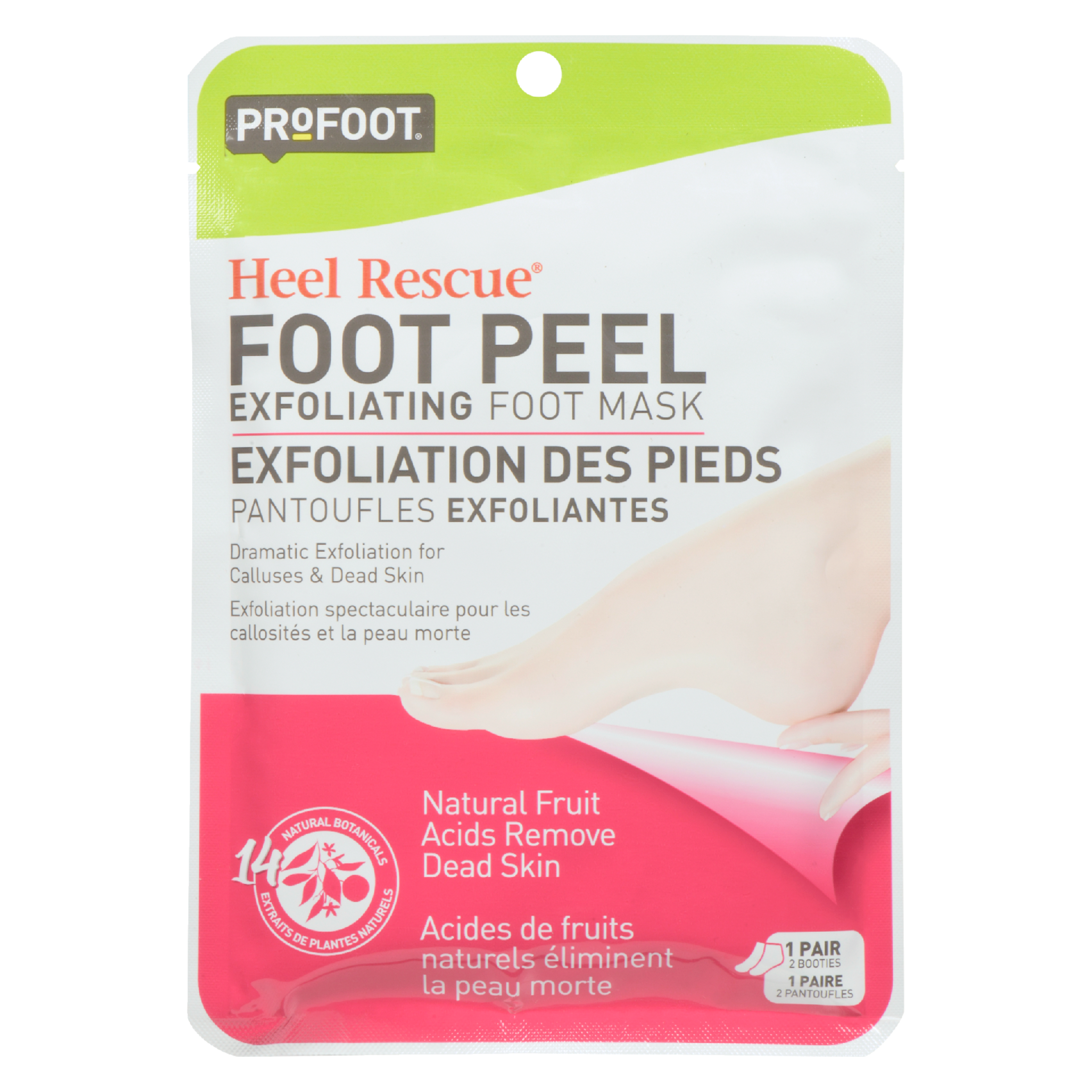 PROFOOT Heel Rescue Foot Peel Exfoliating Foot Mask 1 Pair