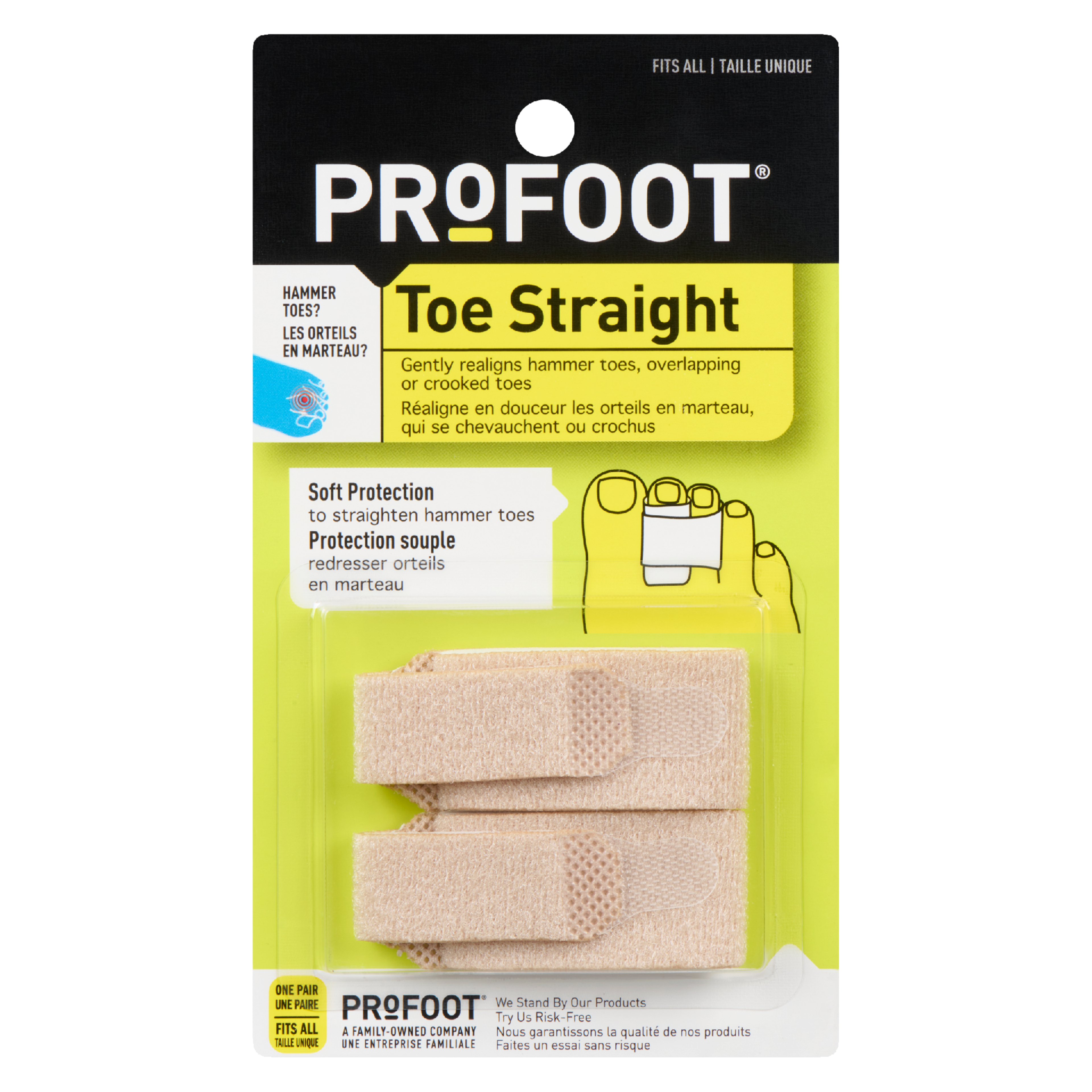 PROFOOT Toe Straight One Pair