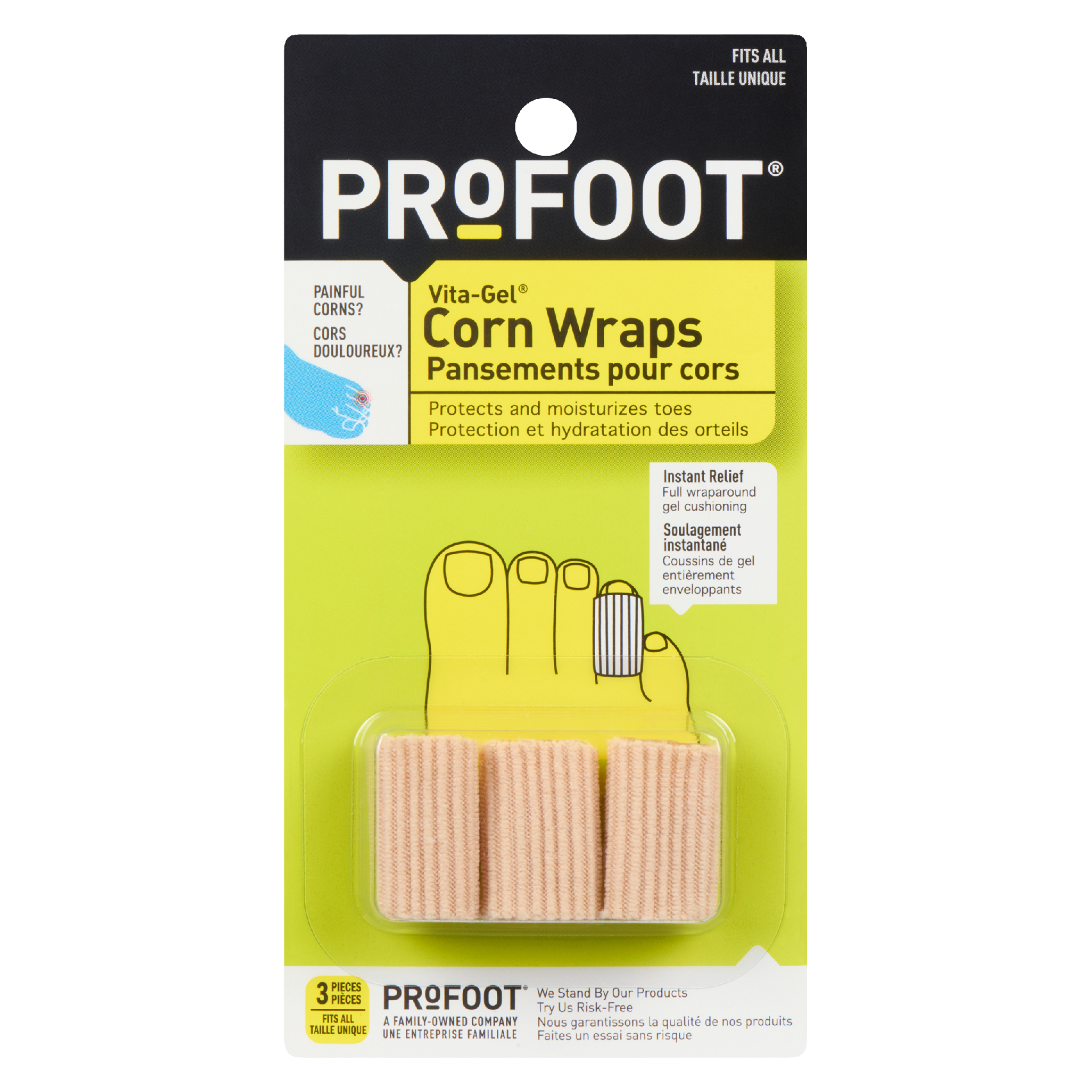 PROFOOT Vita-Gel Corn Wraps 3 Pieces
