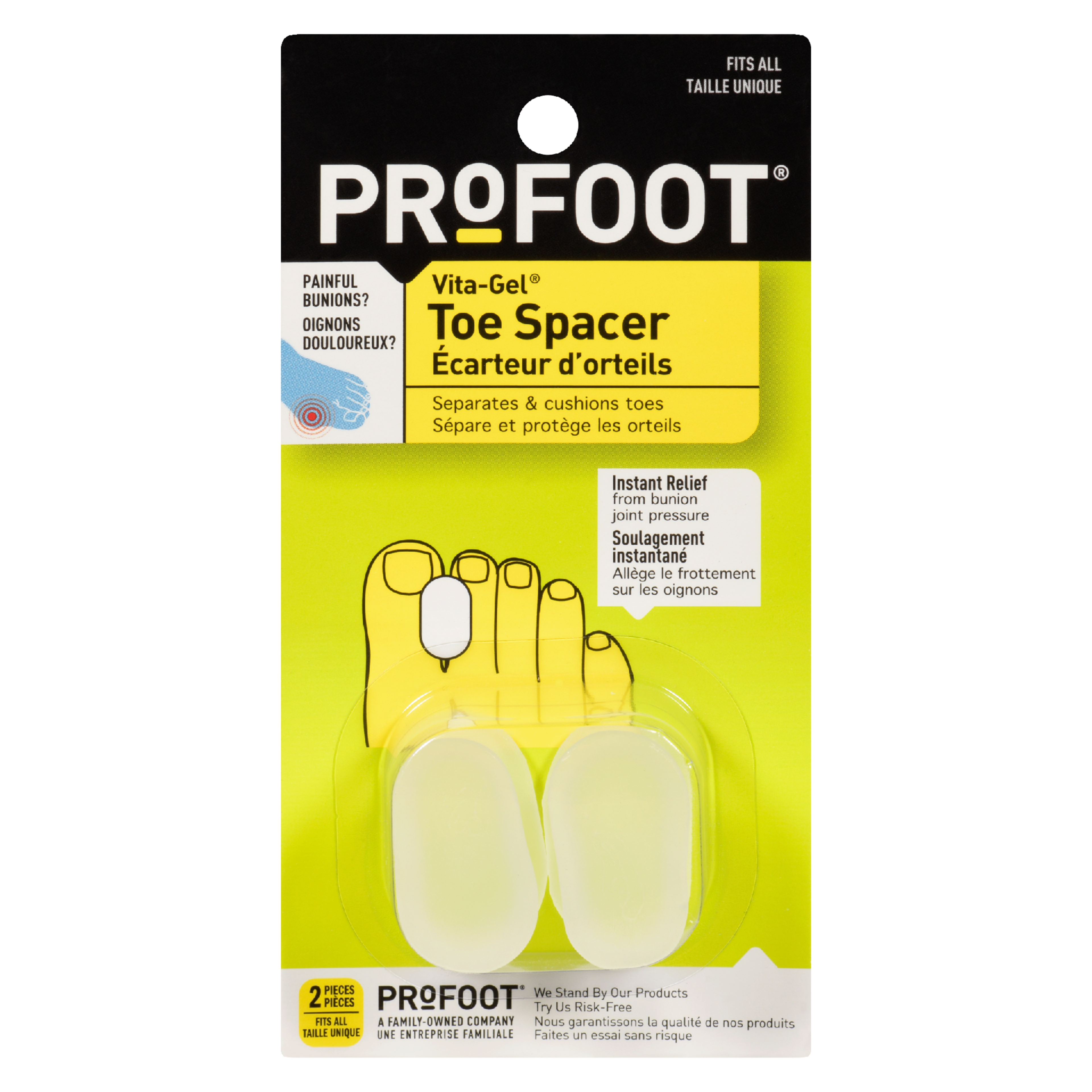 PROFOOT Vita-Gel Toe Spacer 2 Pieces
