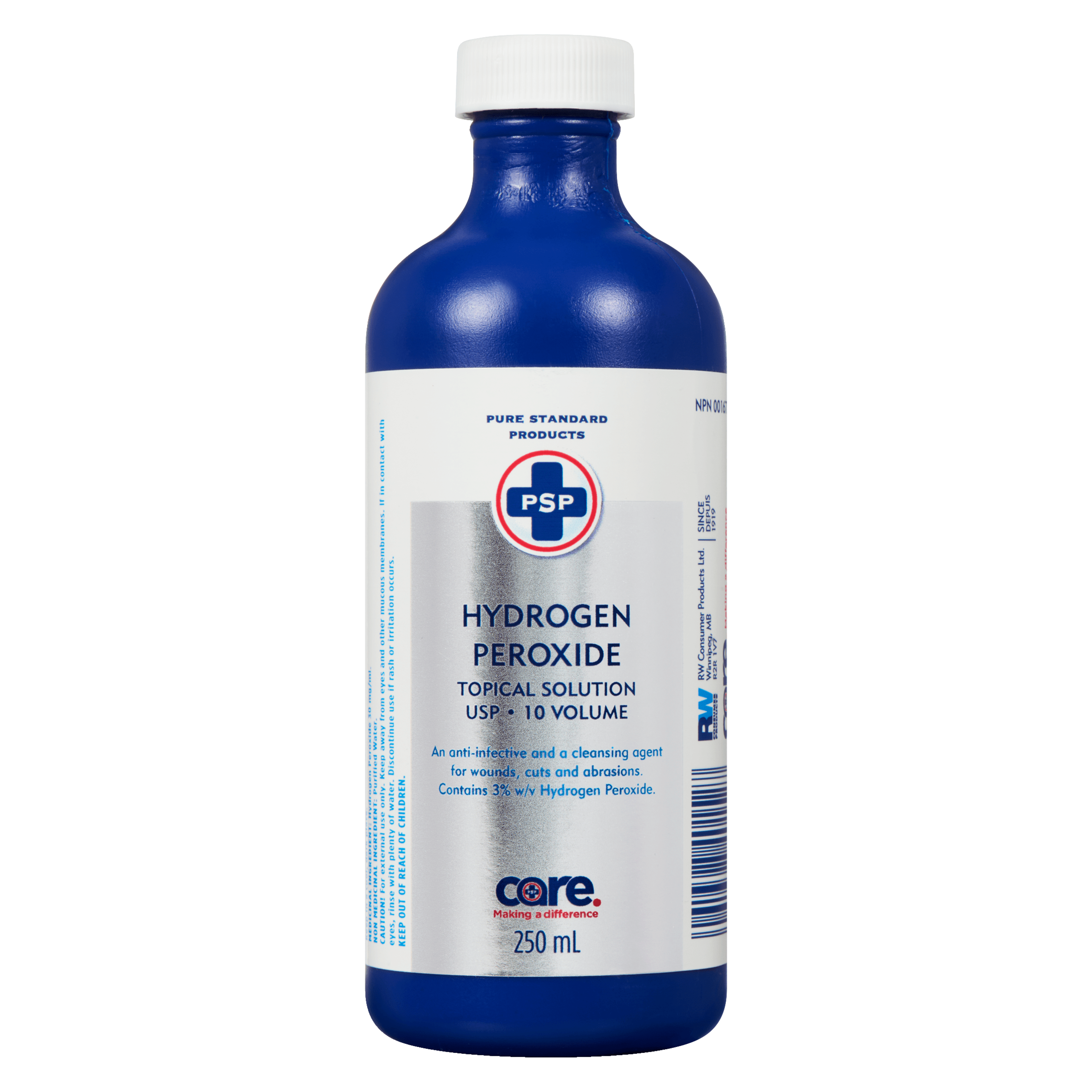 PSP Hydrogen Peroxide Topical Solution USP 10 Volume 250 ml