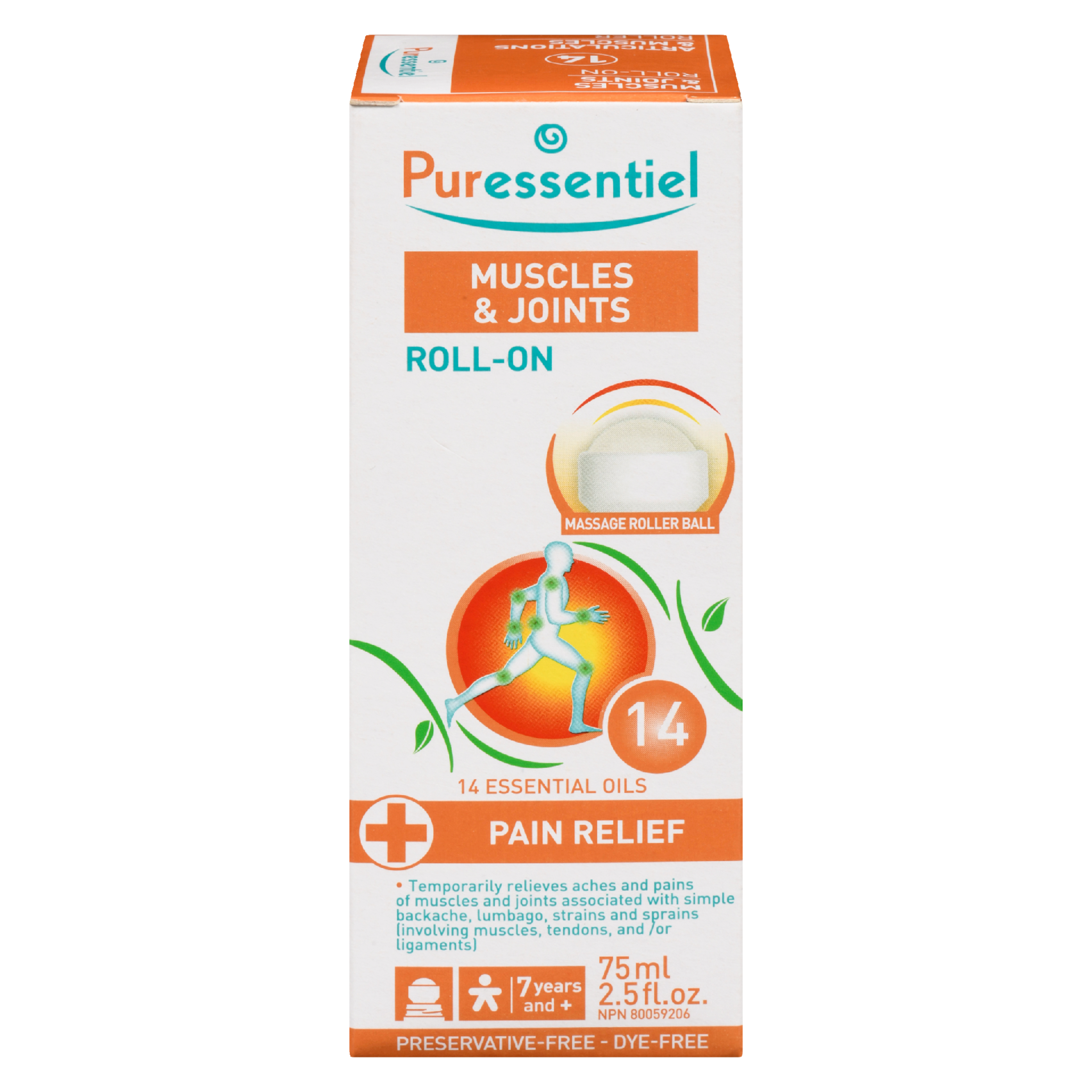 Puressentiel Muscles & Joints Roll-On Pain Relief 7 Years and + 75 ml
