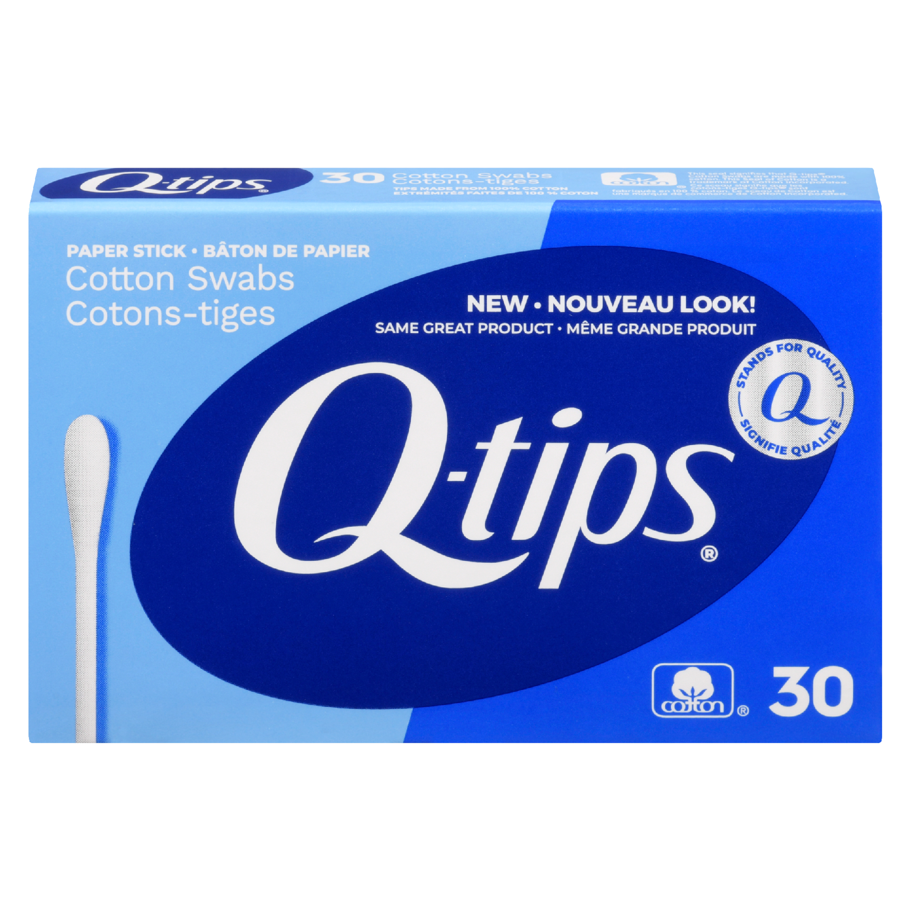 Q-tips 30 Paper Stick Cotton Swabs