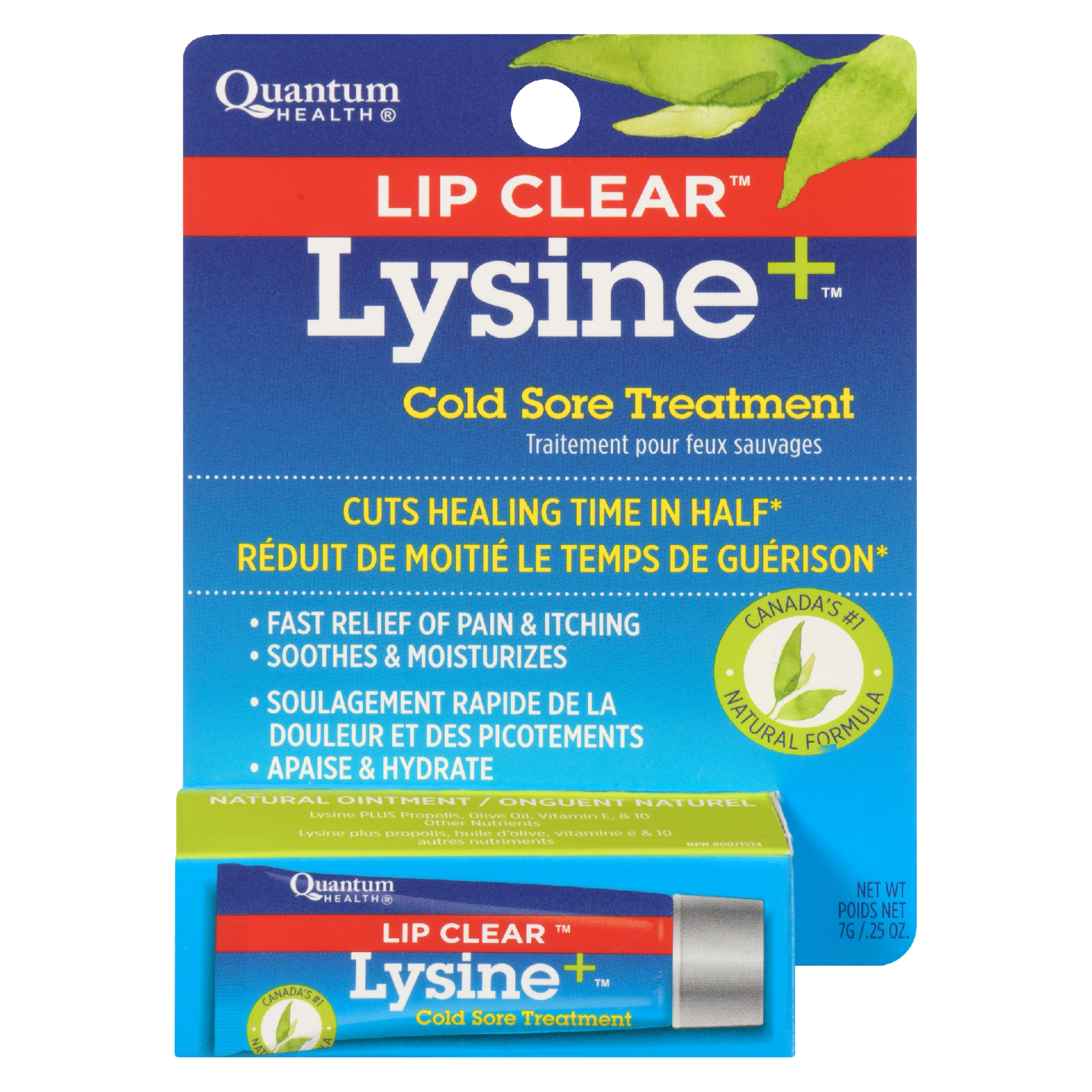 Quantum Health Lip Clear Lysine+ Cold Sore Treatment 7 g
