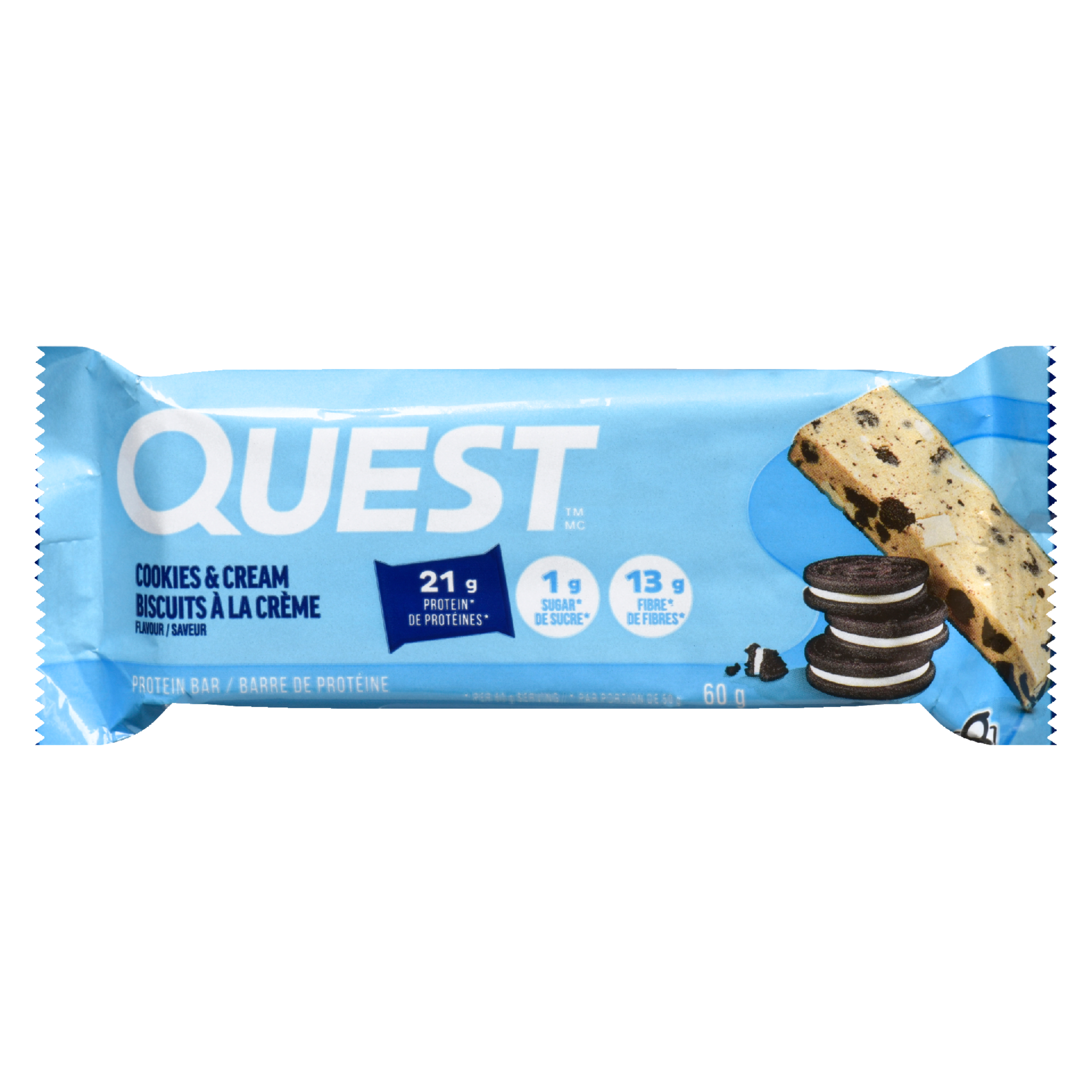 Quest Protein Bar Cookies & Cream Flavour 60 g