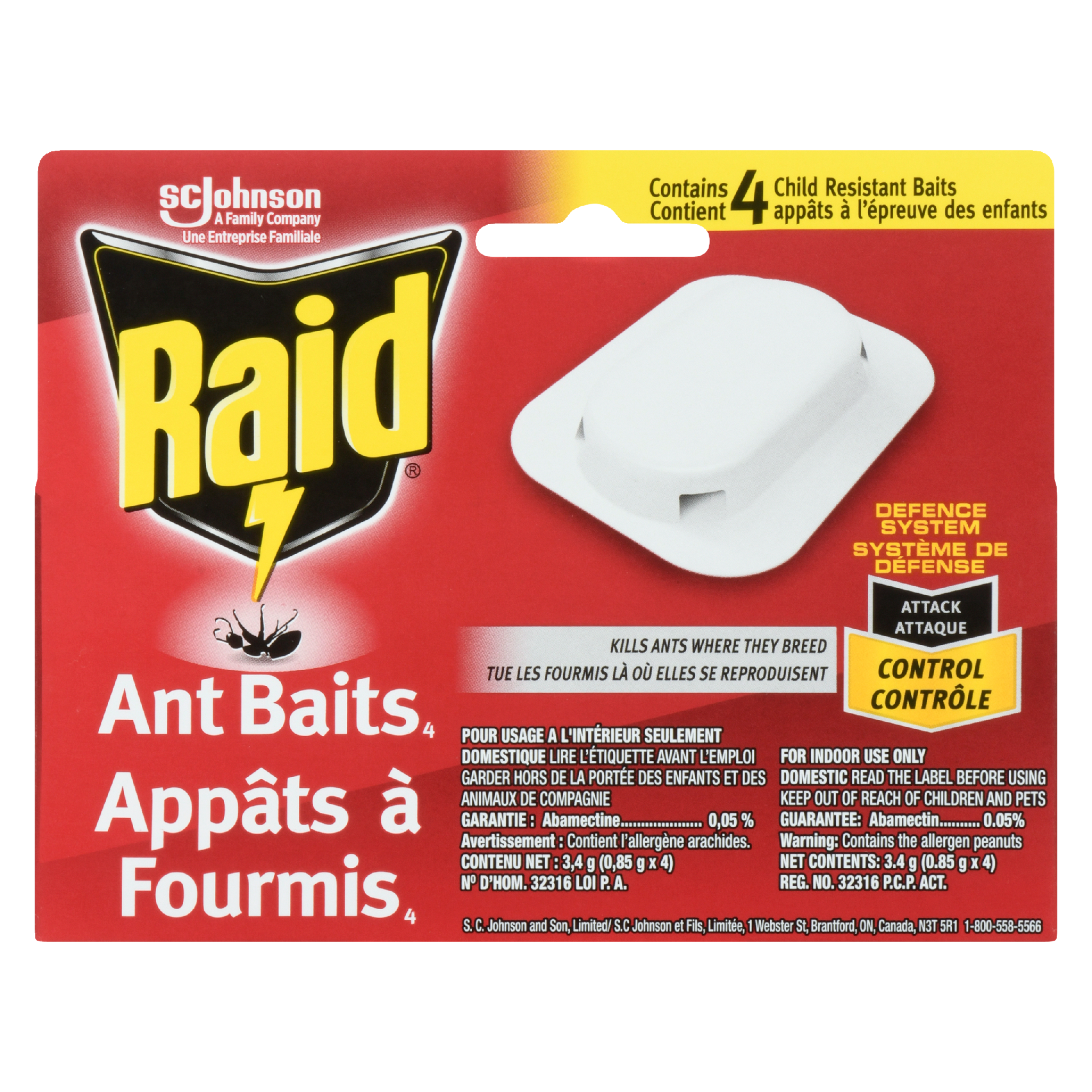Raid Ant Baits 4 0.85 g x 4 (3.4 g)