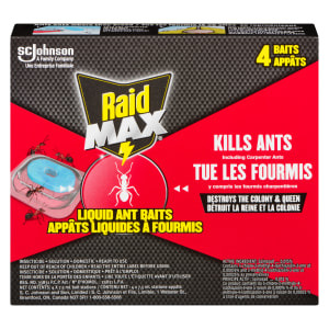 Raid Max Liquid Ant Baits 4 Bait Stations x 7.5 ml