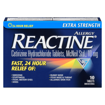 Reactine Allergy Extra Strength 10 Tablets