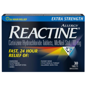Reactine Extra Strength 30 Tablets