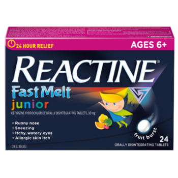 Reactine Junior Fast Melt 24 Tablets