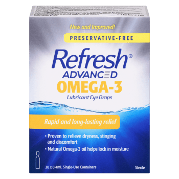 Refresh Advanced Omega-3 Lubricant Eye Drops Preservative-Free