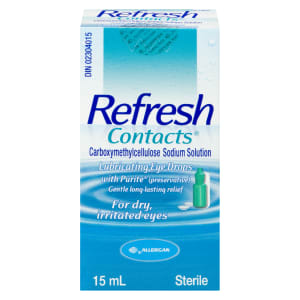 Refresh Contacts Lubricating Eye Drops 15 ml