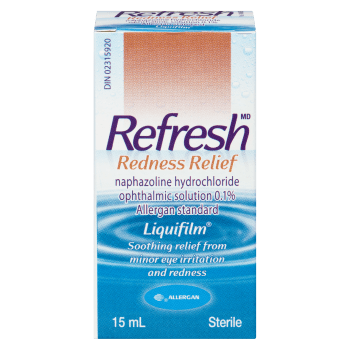 Refresh Liquifilm Redness Relief Naphazoline Hydrochloride Ophthalmic Solution 0.1% 15 ml