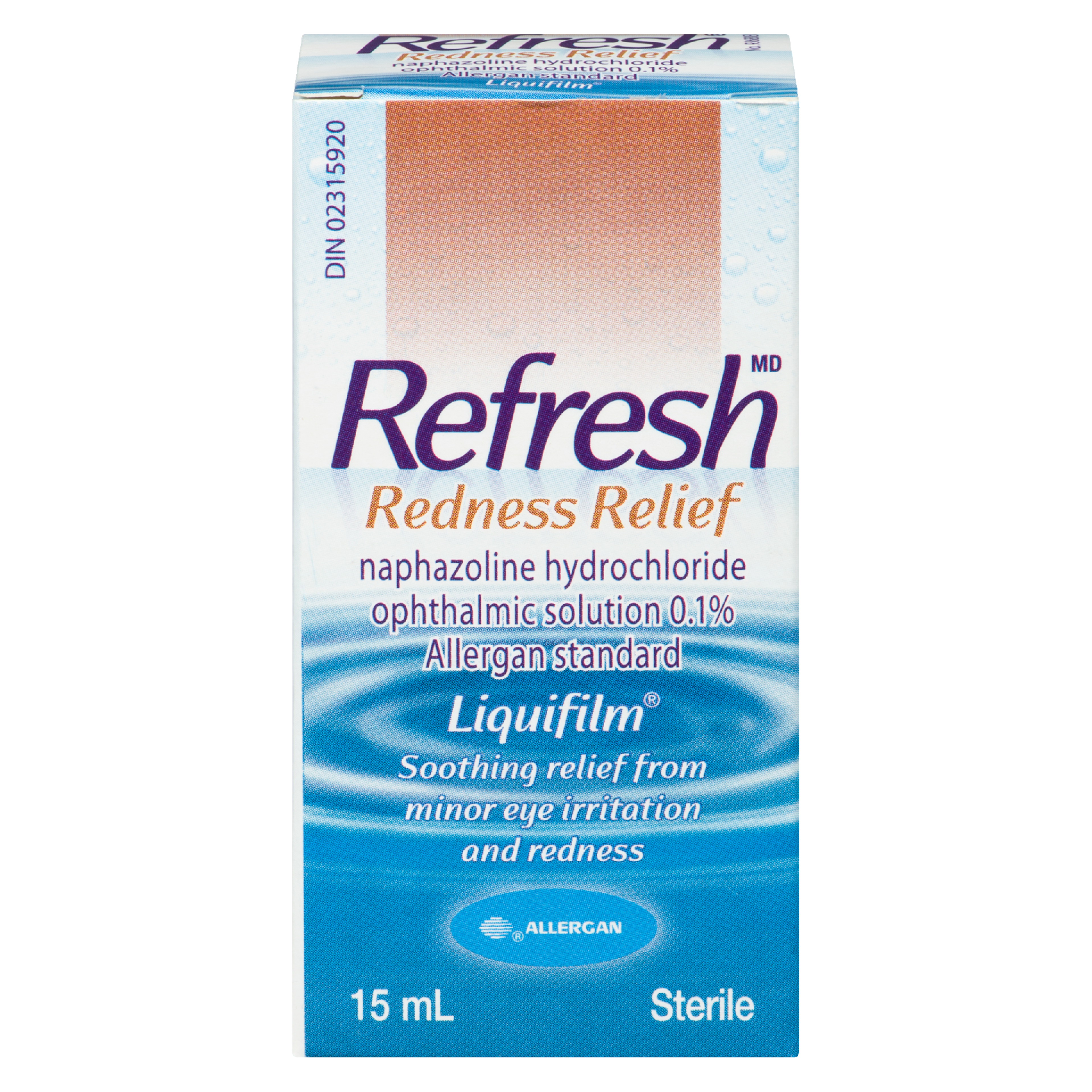 Refresh Liquifilm Redness Relief Naphazoline Hydrochloride Ophthalmic Solution 0.1% 15 ml