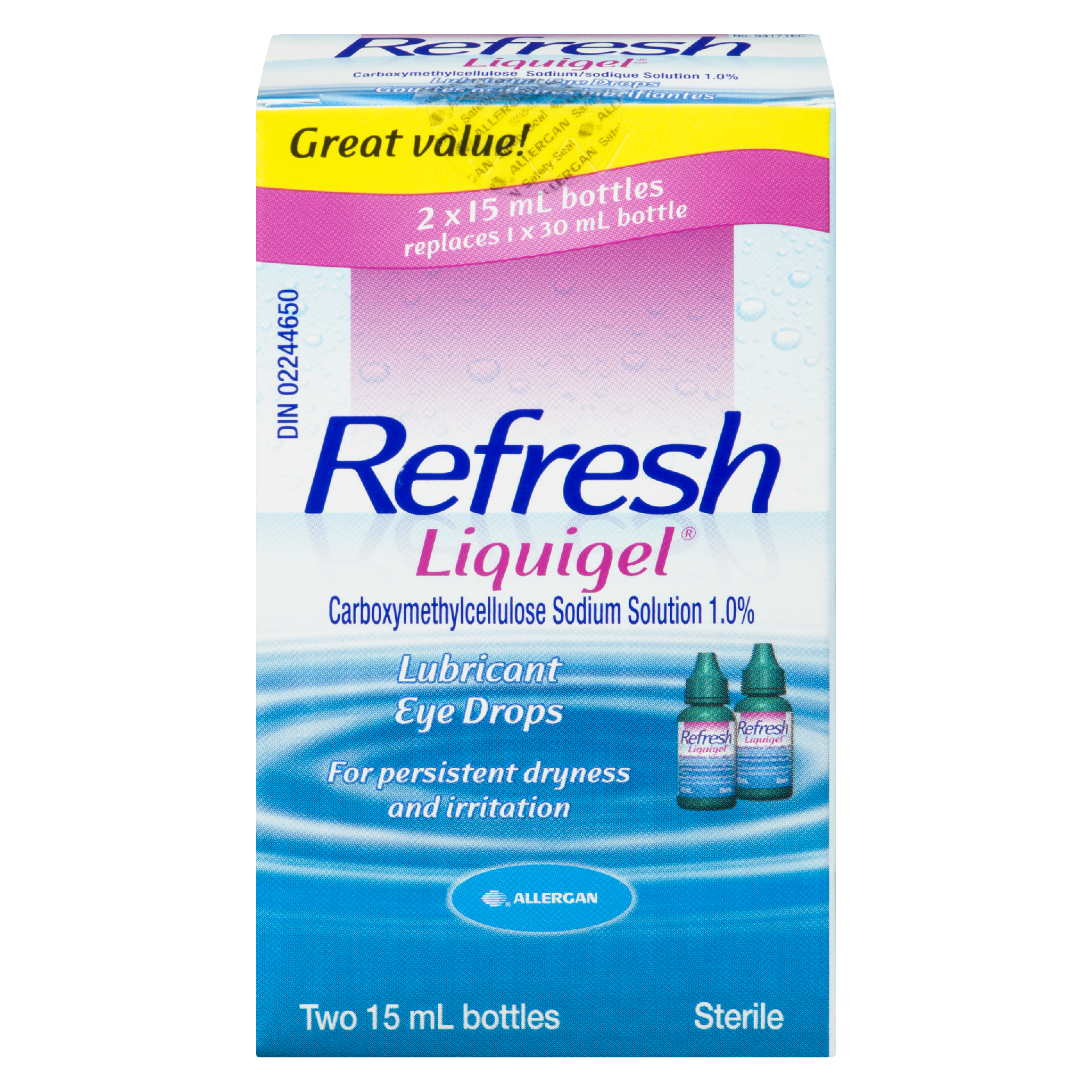 Refresh Liquigel Lubricant Eye Drops 2 x 15 ml