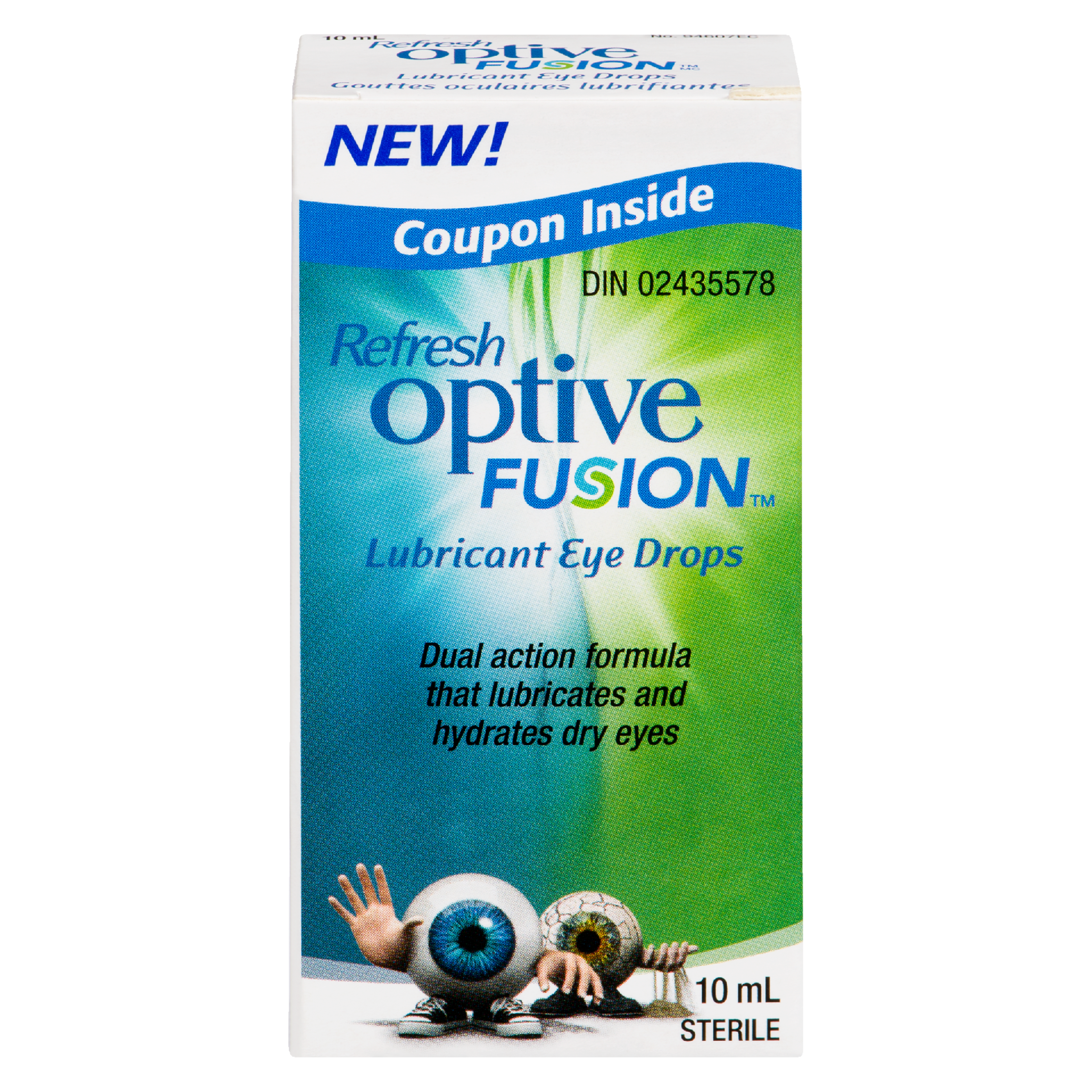 Refresh Optive Fusion Lubricant Eye Drops 10 ml