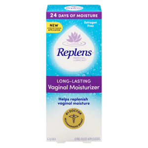Replens Personal Lubricant Long-Lasting Vaginal Moisturizer 8 Pre-Filled Applicators x 6.7 g