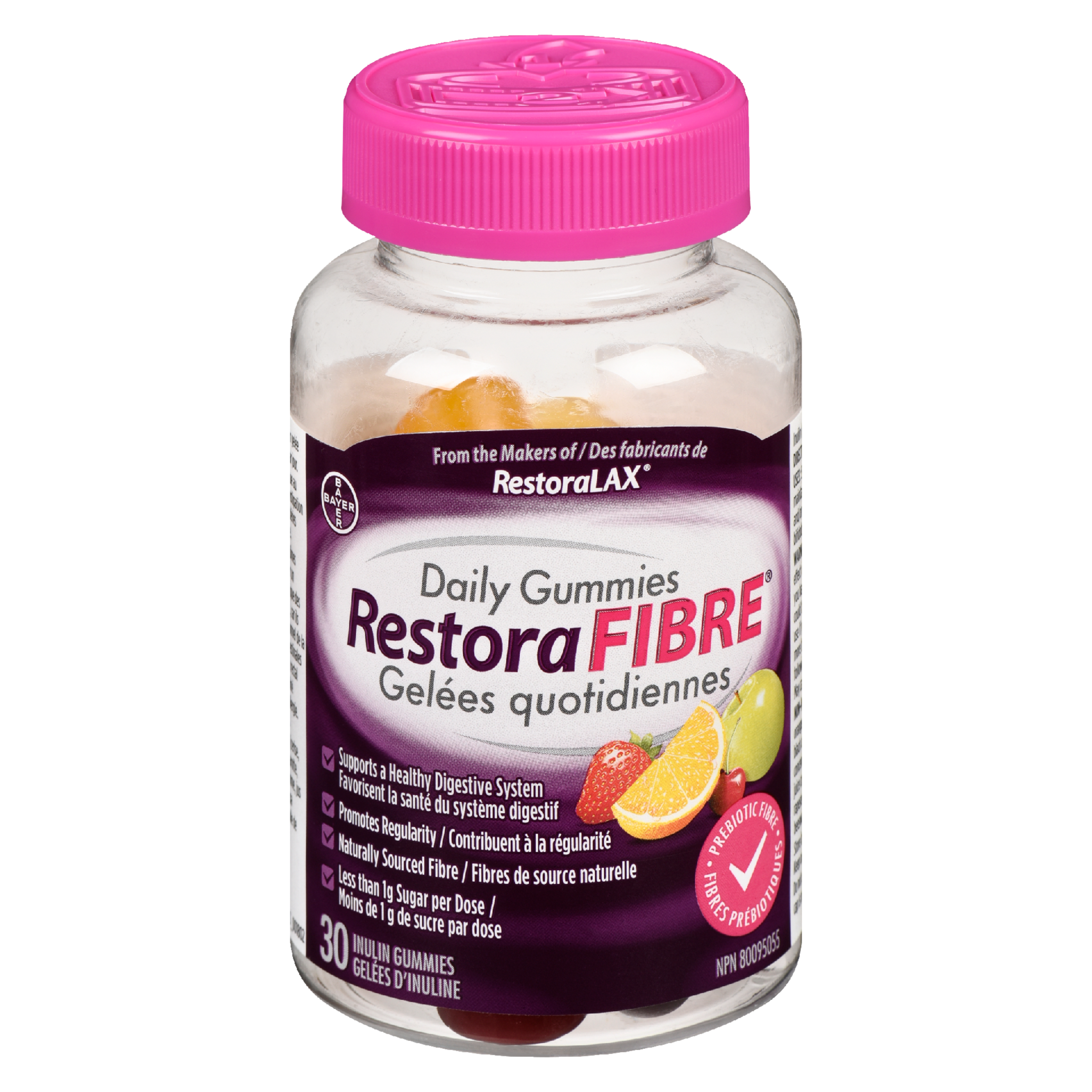 RestoraFIBRE Daily Gummies 30 Inulin Gummies