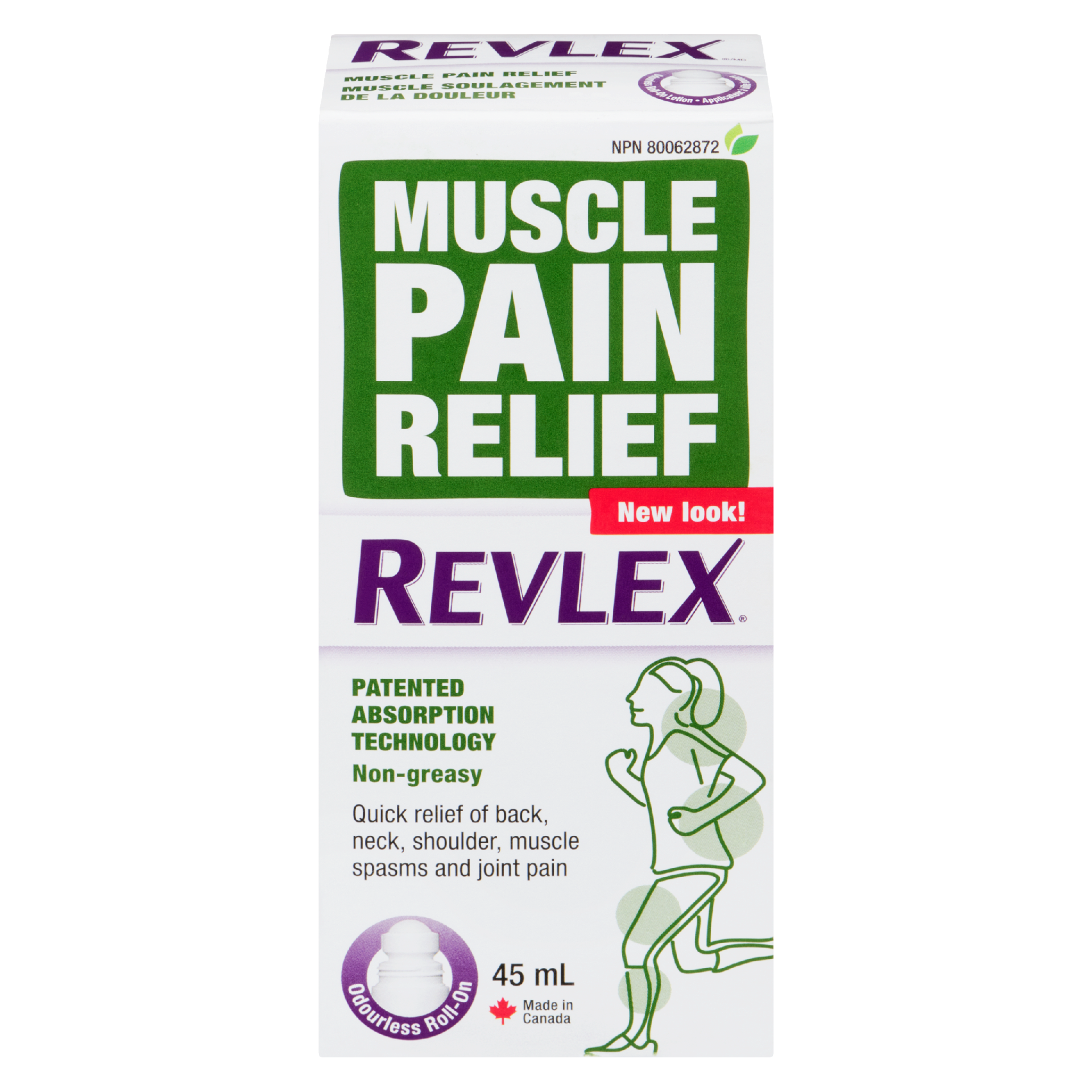 Revlex Odourless Roll-On Muscle Pain Relief 45 ml