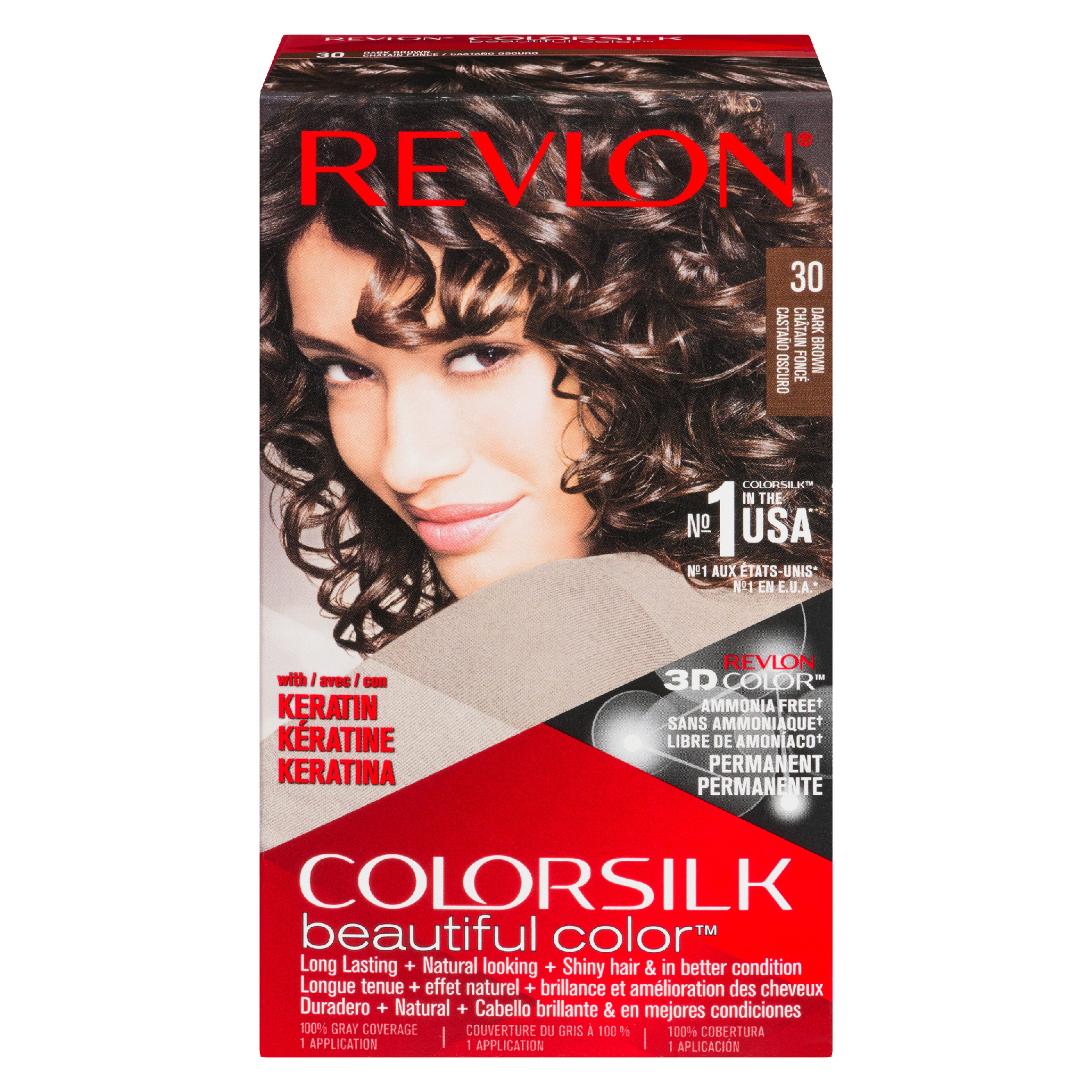 Revlon ColorSilk Beautiful Color 30 Dark Brown