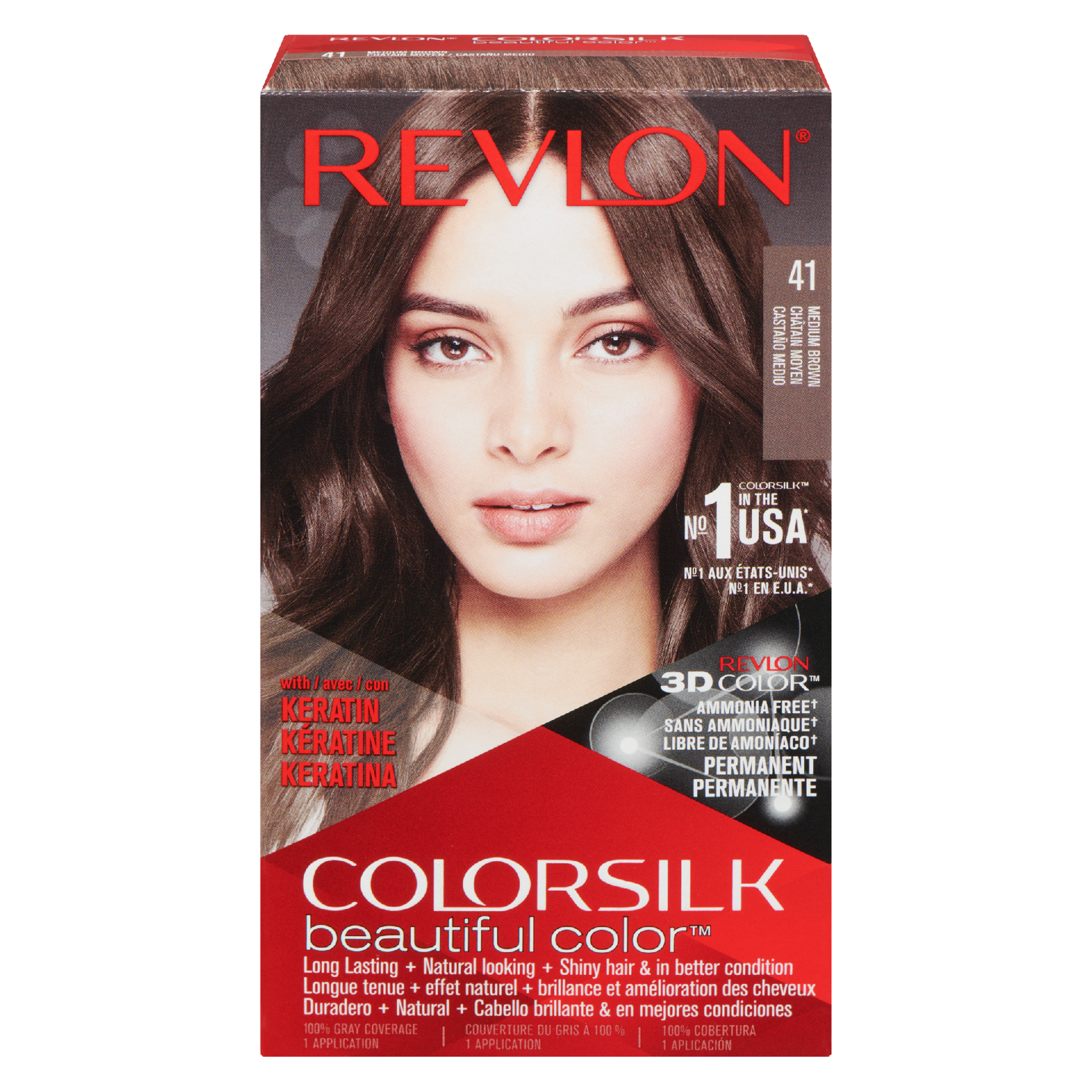Revlon ColorSilk Beautiful Color 41 Medium Brown