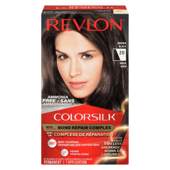 Revlon ColorSilk Permanent Color 20 Brown Black
