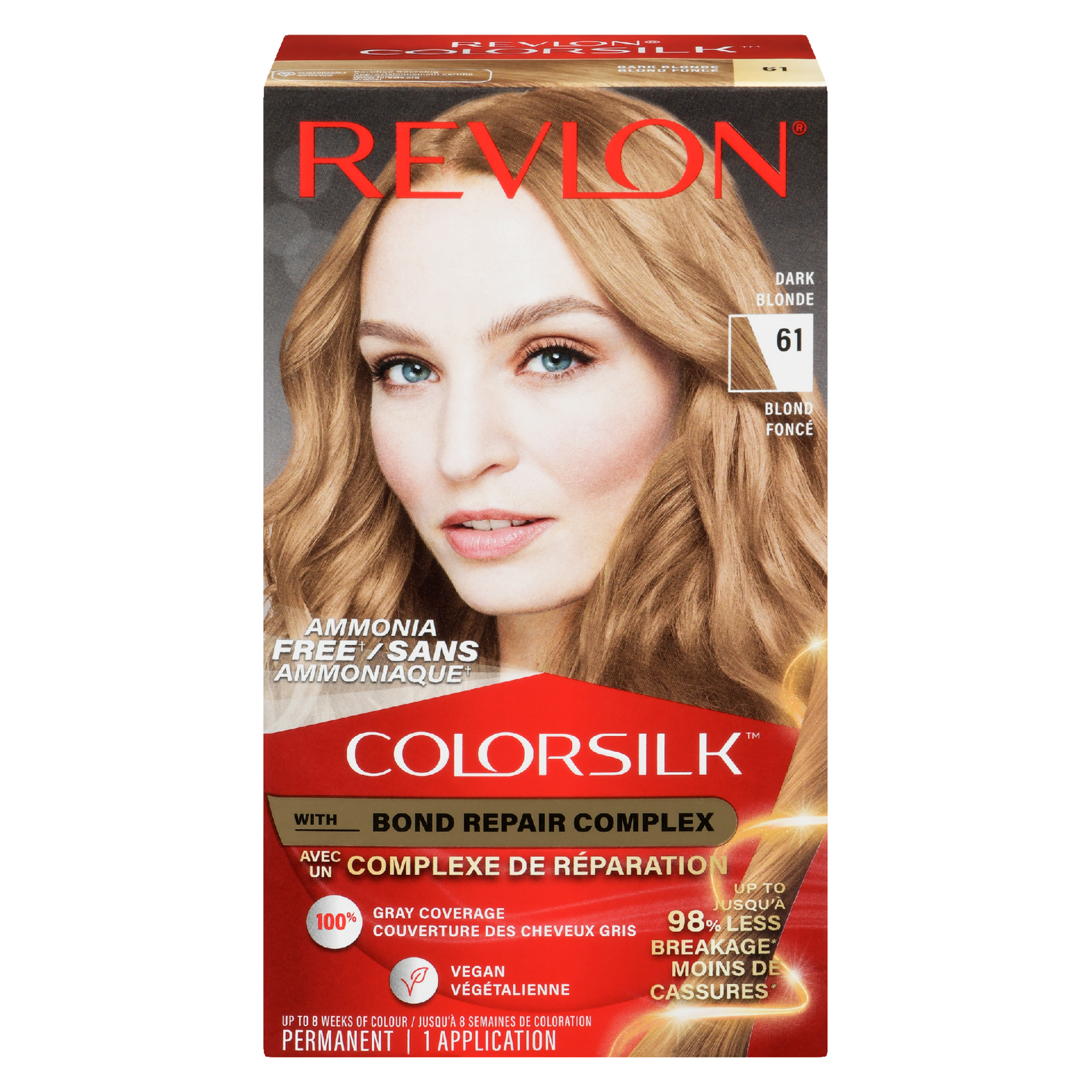 Revlon ColorSilk Permanent Color 61 Dark Blonde