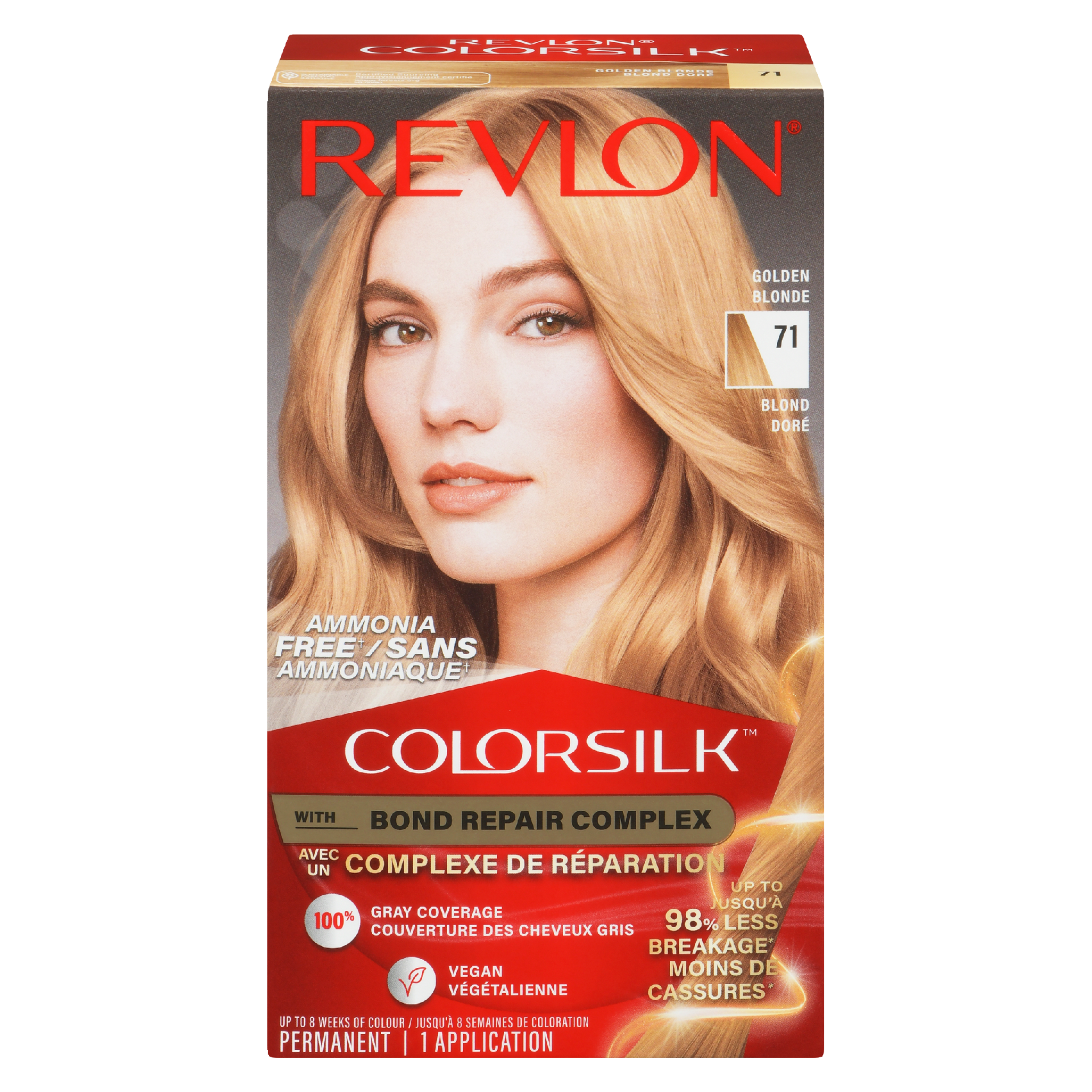 Revlon ColorSilk Permanent Color 71 Golden Blonde