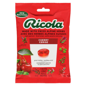 Ricola Cough Suppressant Throat Lozenges Cherry 19 Wrapped Lozenges