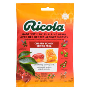 Ricola Cough Suppressant Throat Lozenges Cherry Honey 19 Wrapped Lozenges