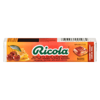 Ricola Cough Suppressant Throat Lozenges Cherry Honey 9 Lozenges