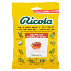 Ricola Cough Suppressant Throat Lozenges Original Herb 19 Wrapped Lozenges