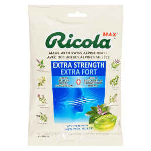 Ricola Max Cough Suppressant Throat Lozenges Icy Menthol Extra Strength 34 Lozenges