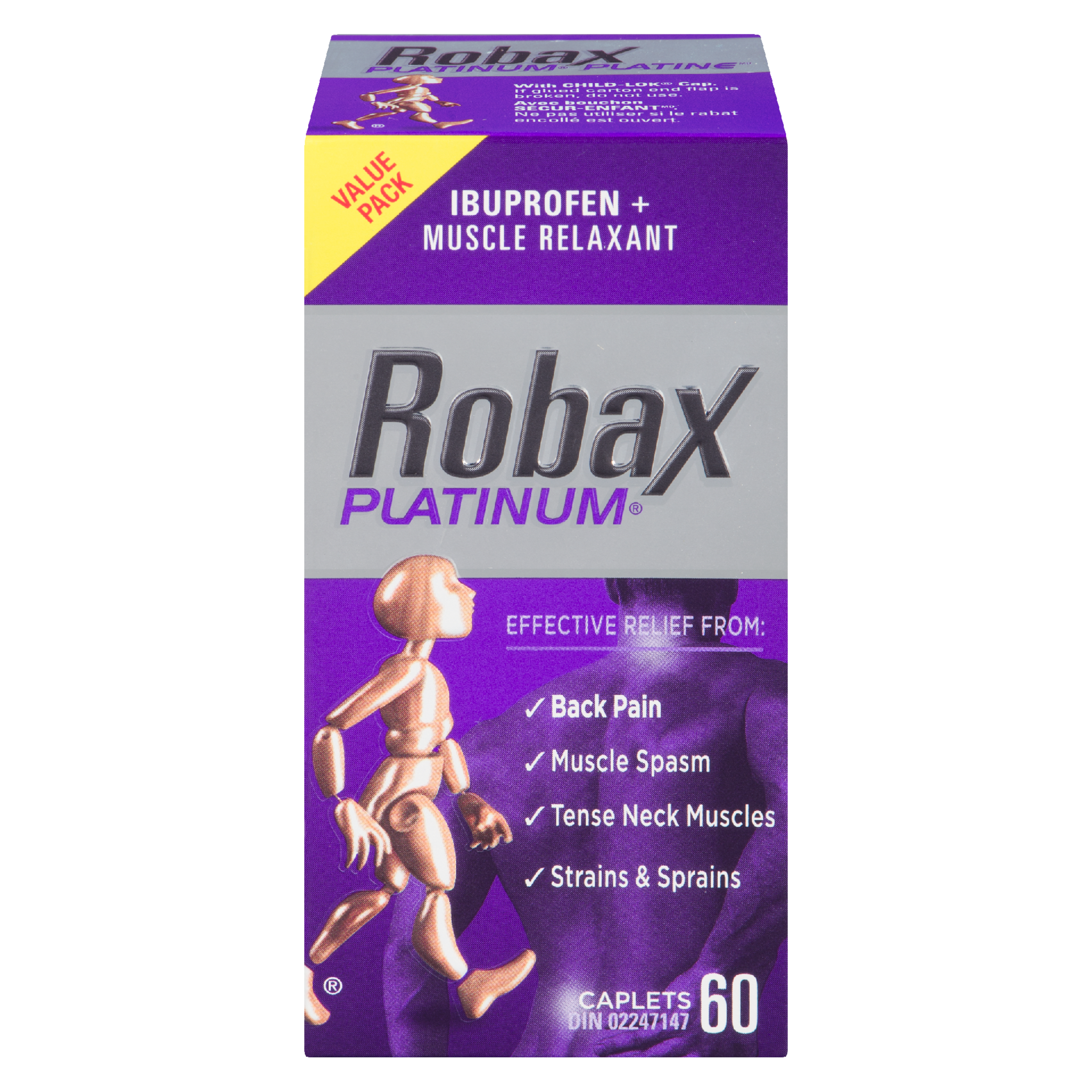 Robax Platinum Ibuprofen + Muscle Relaxant Value Pack 60 Caplets