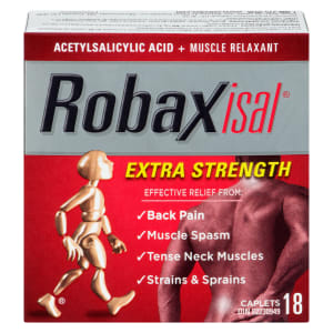 Robaxisal Acetylsalicylic Acid + Muscle Relaxant 18 Caplets