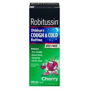 Robitussin Children's Cough & Cold Bedtime Liquid Cherry 100 ml