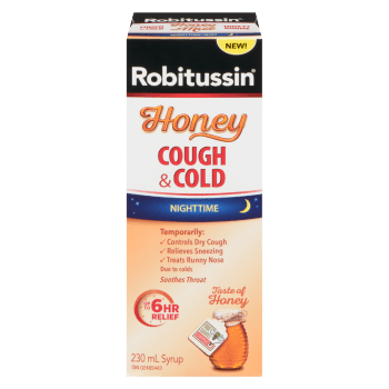Robitussin Cough & Cold Syrup Honey Nighttime 230 ml