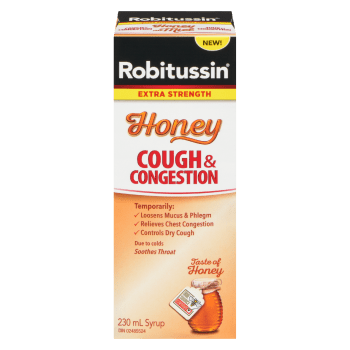 Robitussin Cough & Congestion Syrup Honey Extra Strength 230 ml