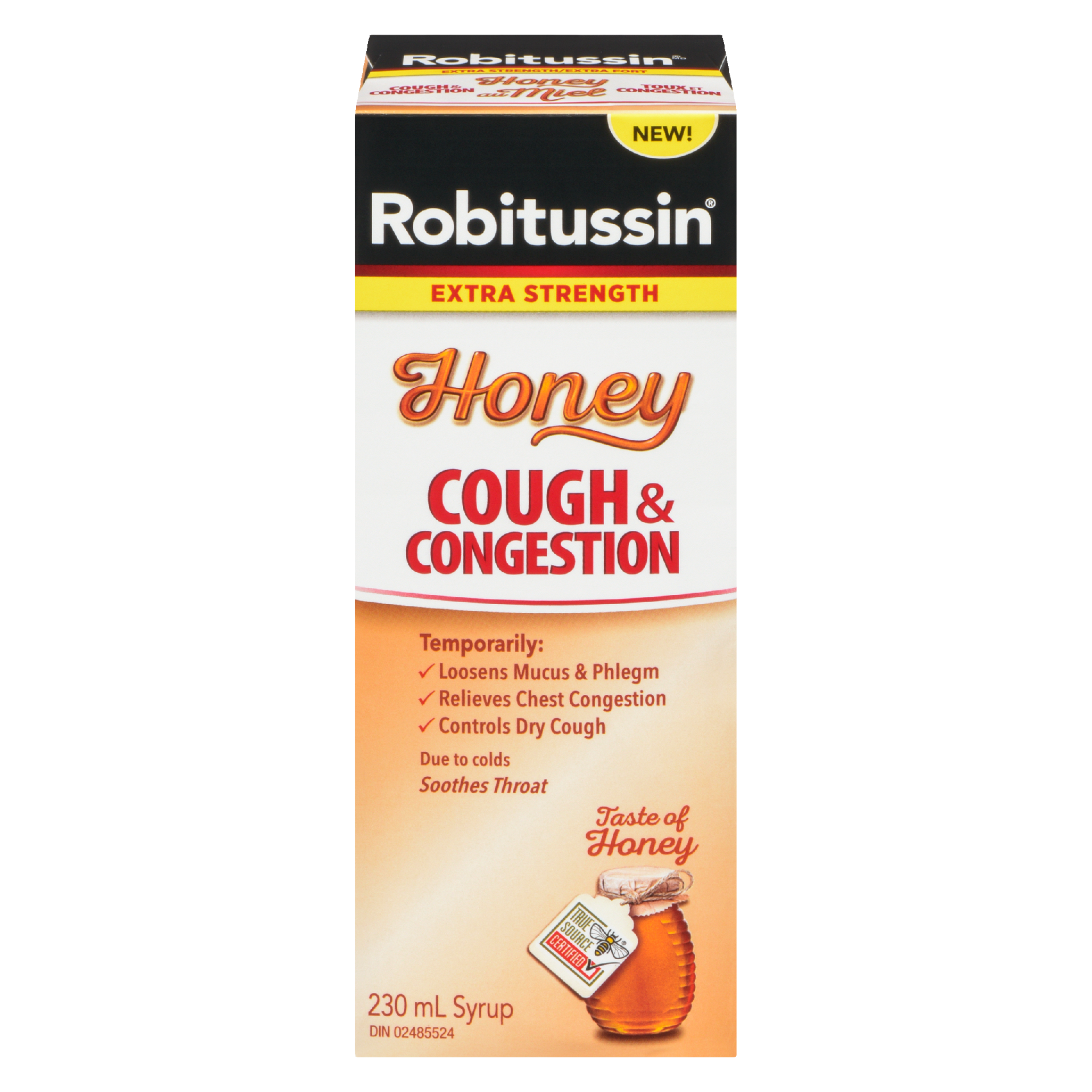 Robitussin Cough & Congestion Syrup Honey Extra Strength 230 ml
