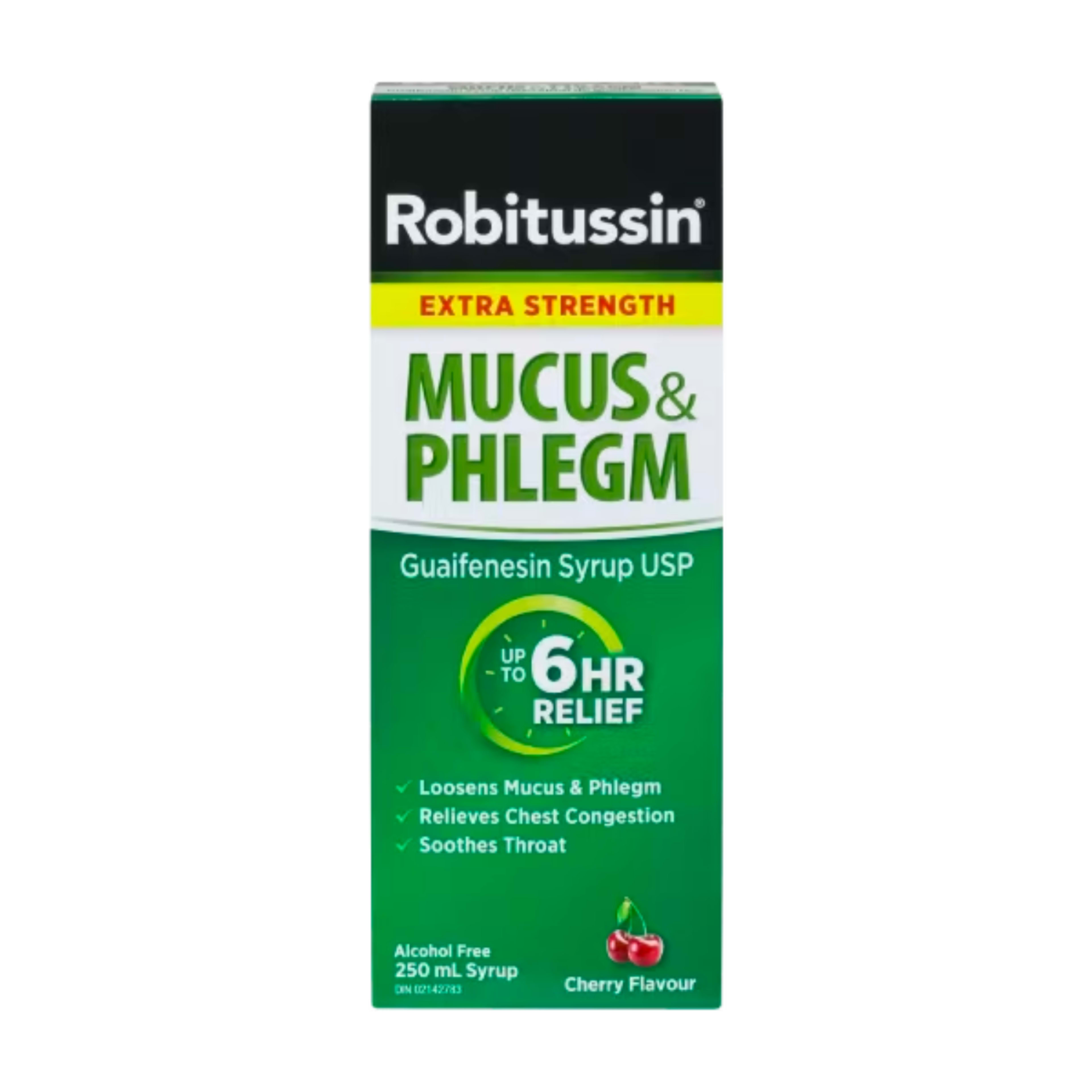 Robitussin Mucus & Phlegm Guaifenesin Syrup USP/Expectorant Liquid Extra Strength 250 ml