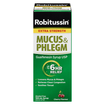 Robitussin Mucus & Phlegm Syrup Cherry Flavour Extra Strength 100 ml