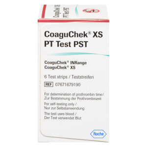 Roche CoaguChek XS PT Test PST 6 Test Strips