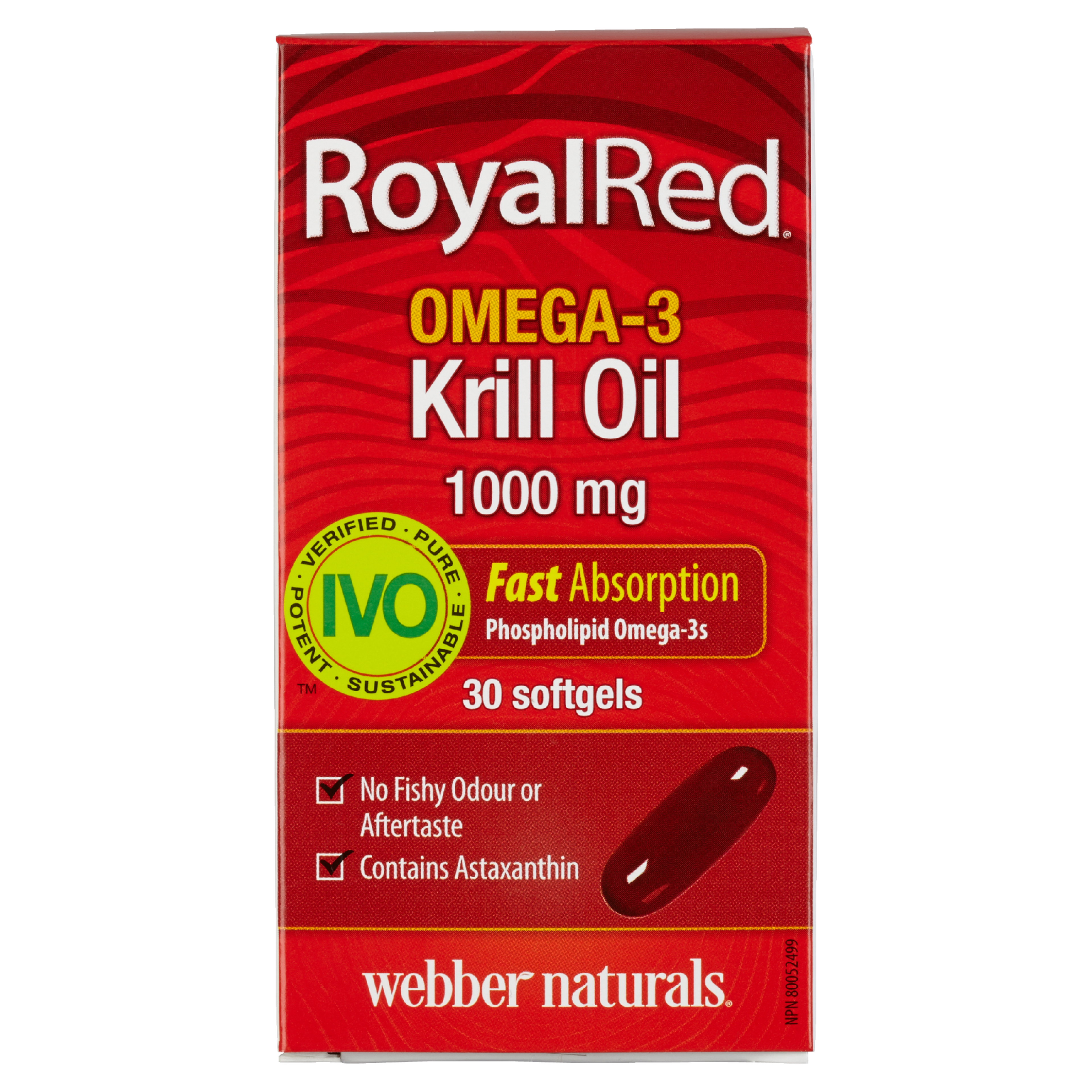 Royal Red Omega-3 Krill Oil 1000 mg 30 Softgels