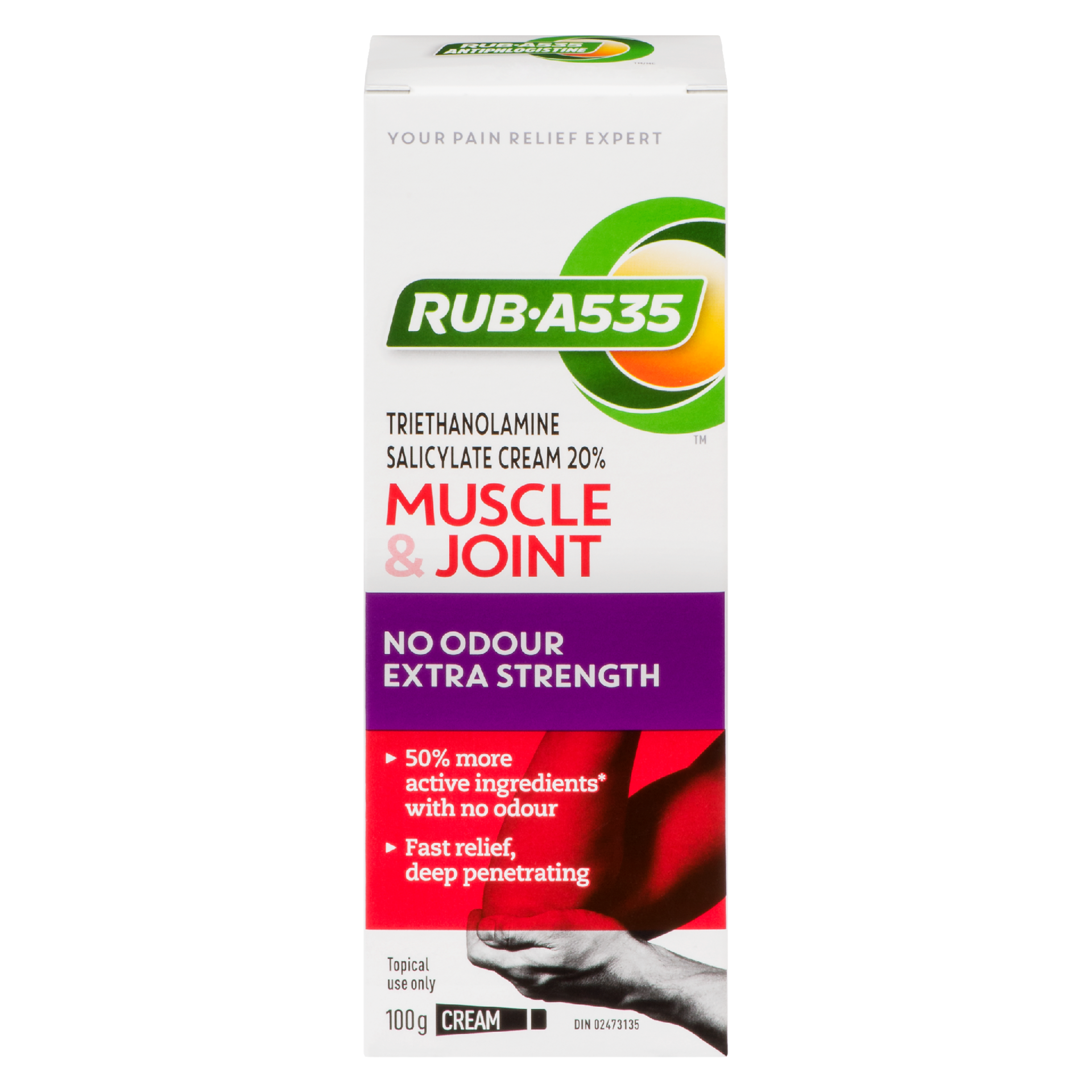 Rub A535 Muscle & Joint Cream No Odour Extra Strength 100 g