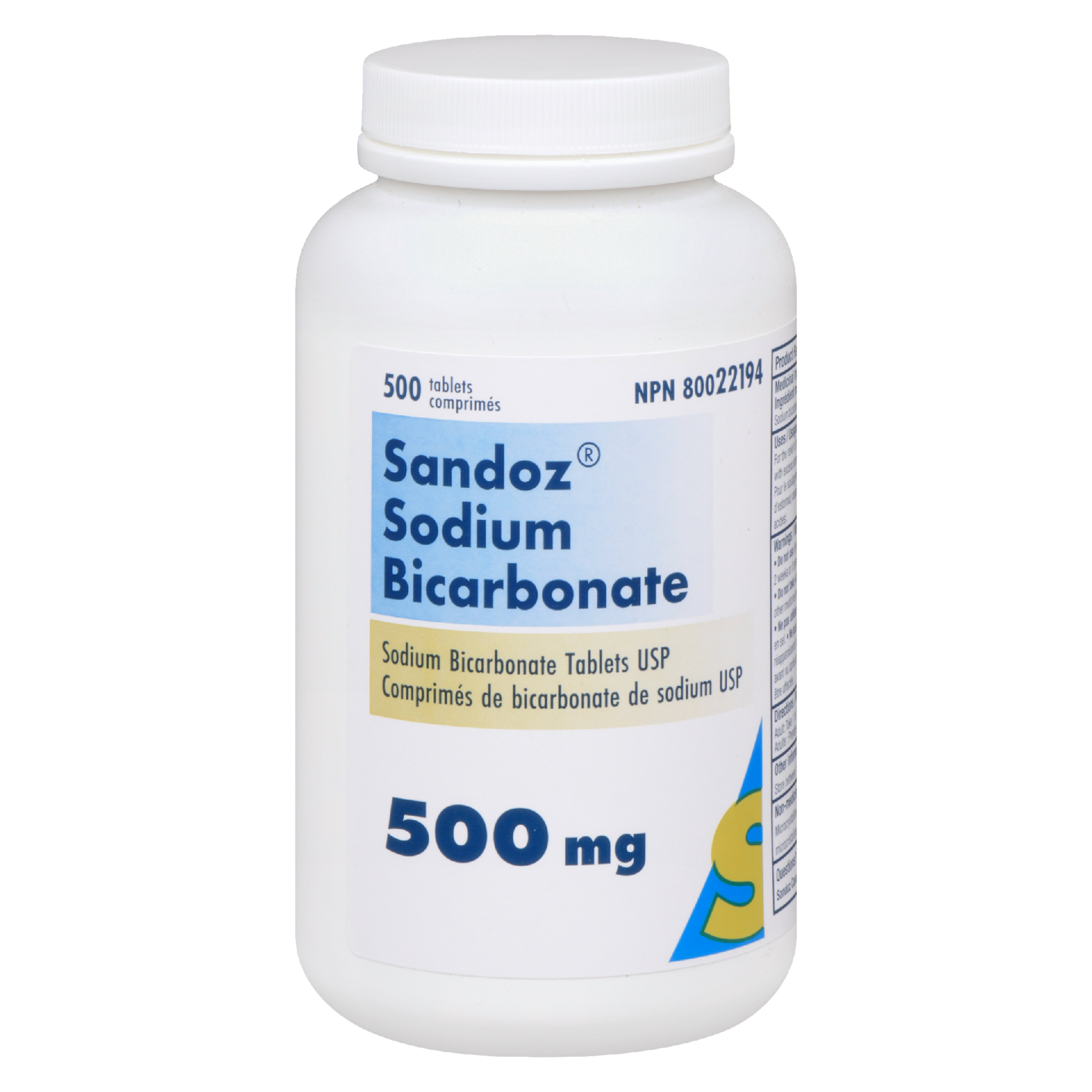 Sandoz Sodium Bicarbonate 500 mg 500 Tablets