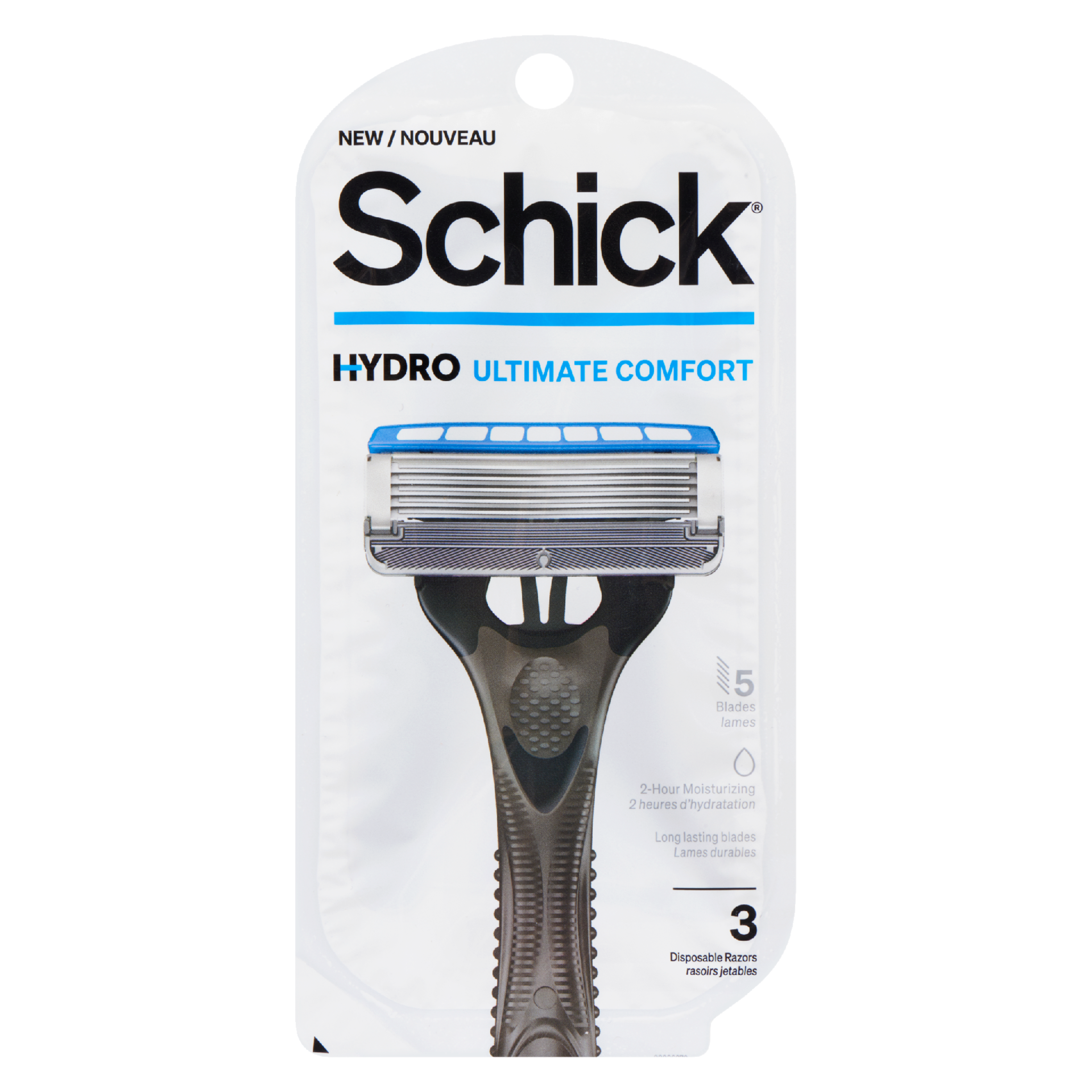 Schick Hydro Ultimate Comfort 5 Blades 3 Disposable Razors