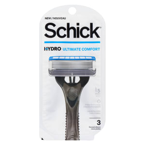 Schick Hydro Ultimate Comfort 5 Blades 3 Disposable Razors
