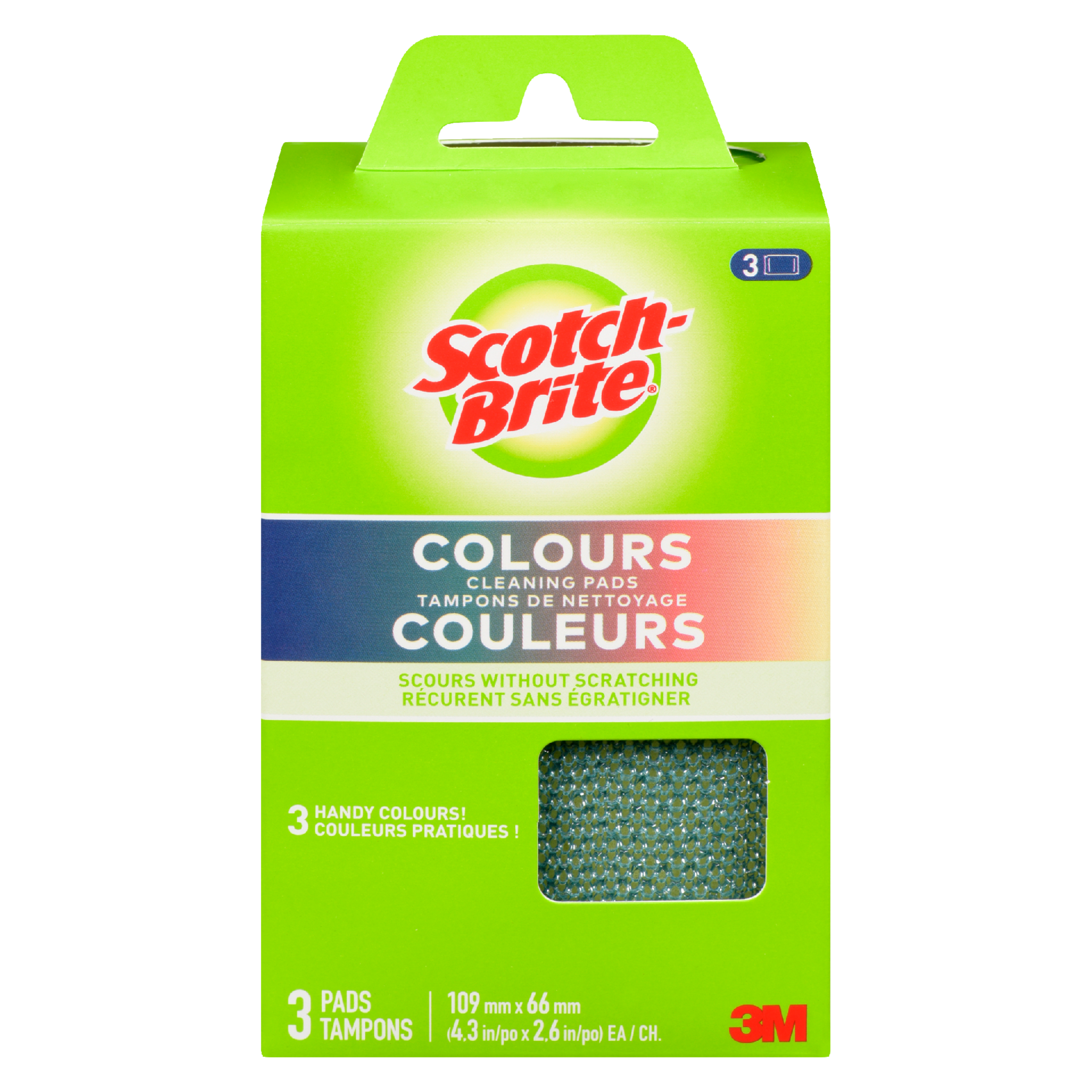 Scotch-Brite Cleaning Pads Colours 3 Pads